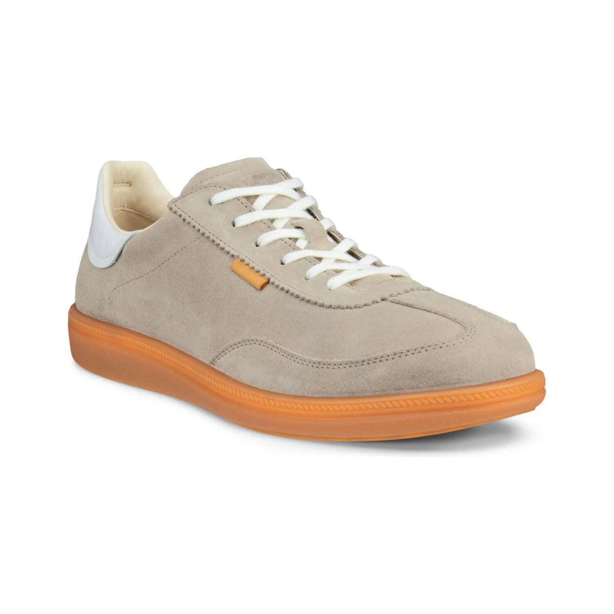 ECCO SOFT 11 LACE UP SNEAKER PURE CASHMERE BRIGHT WHITE - WOMENS