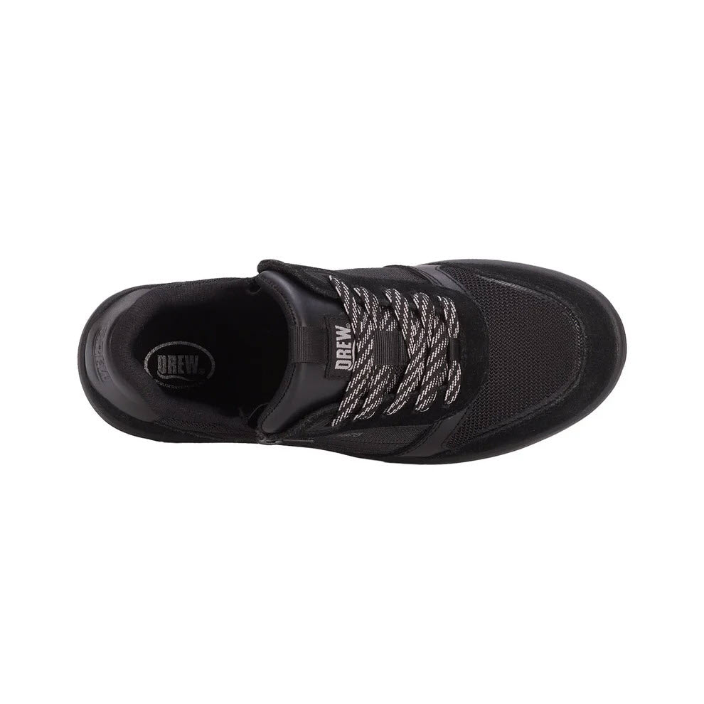 DREW HAPPY DOUBLE ZIP SNEAKER SOLID BLACK - WOMENS