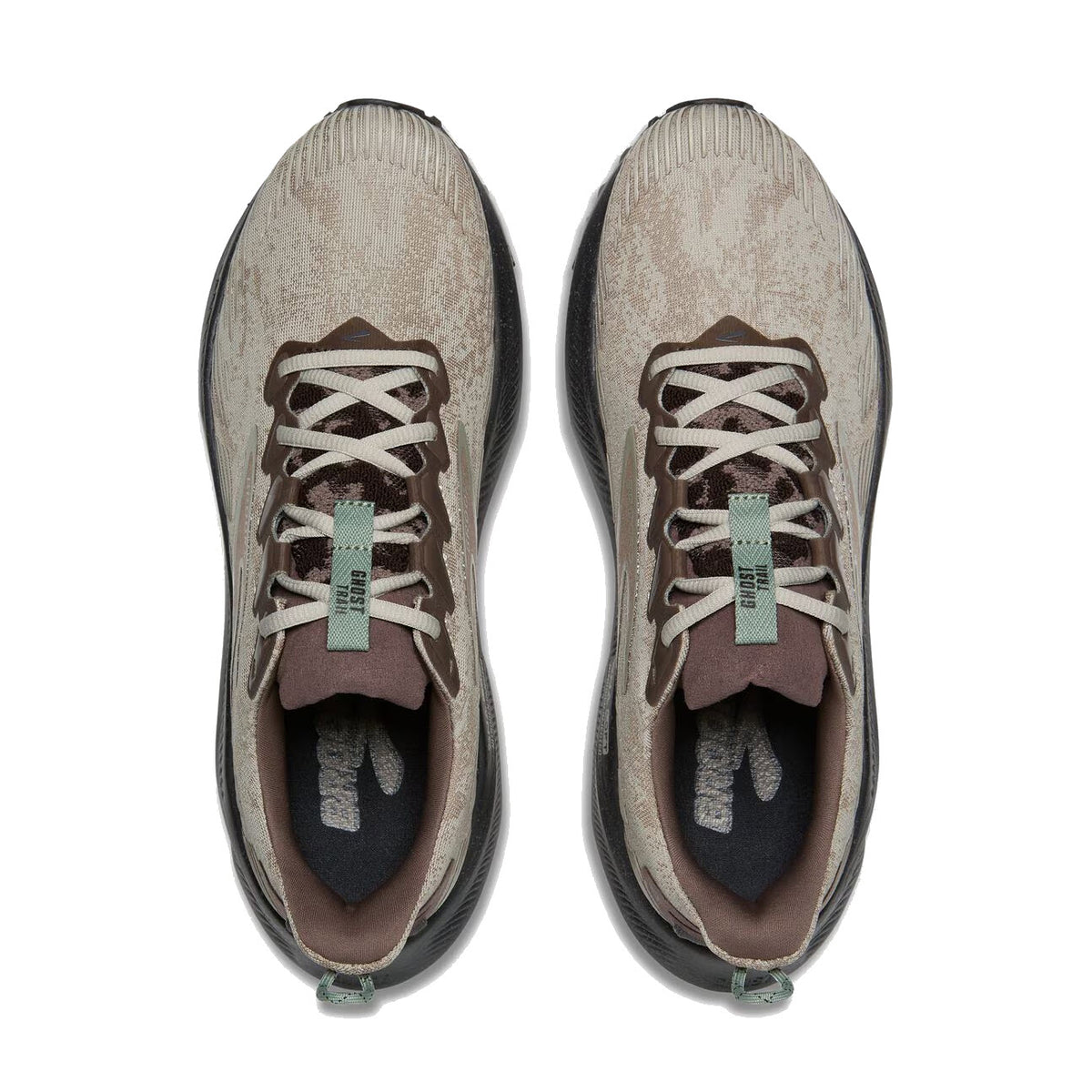 BROOKS GHOST TRAIL GANACHE/COFFEE/GREEN - MENS