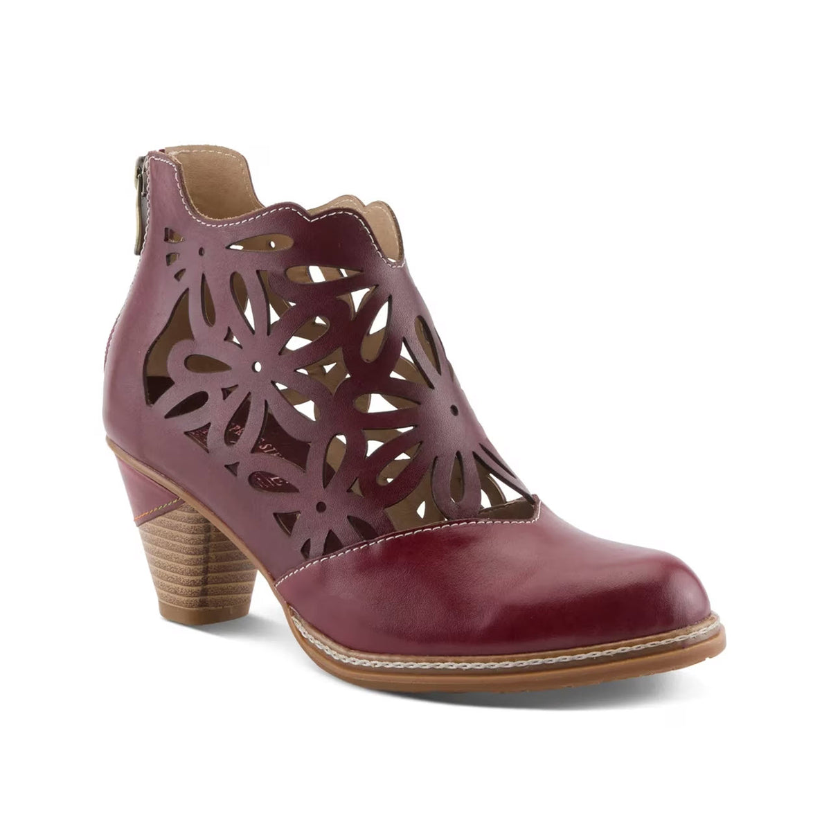 LARTISTE FEELIN FREE PERFORATED BOOTIES BORDEAUX - WOMENS