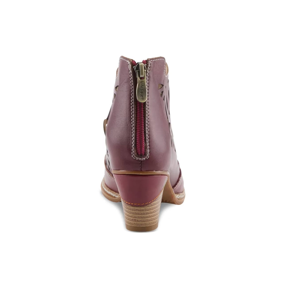 LARTISTE FEELIN FREE PERFORATED BOOTIES BORDEAUX - WOMENS