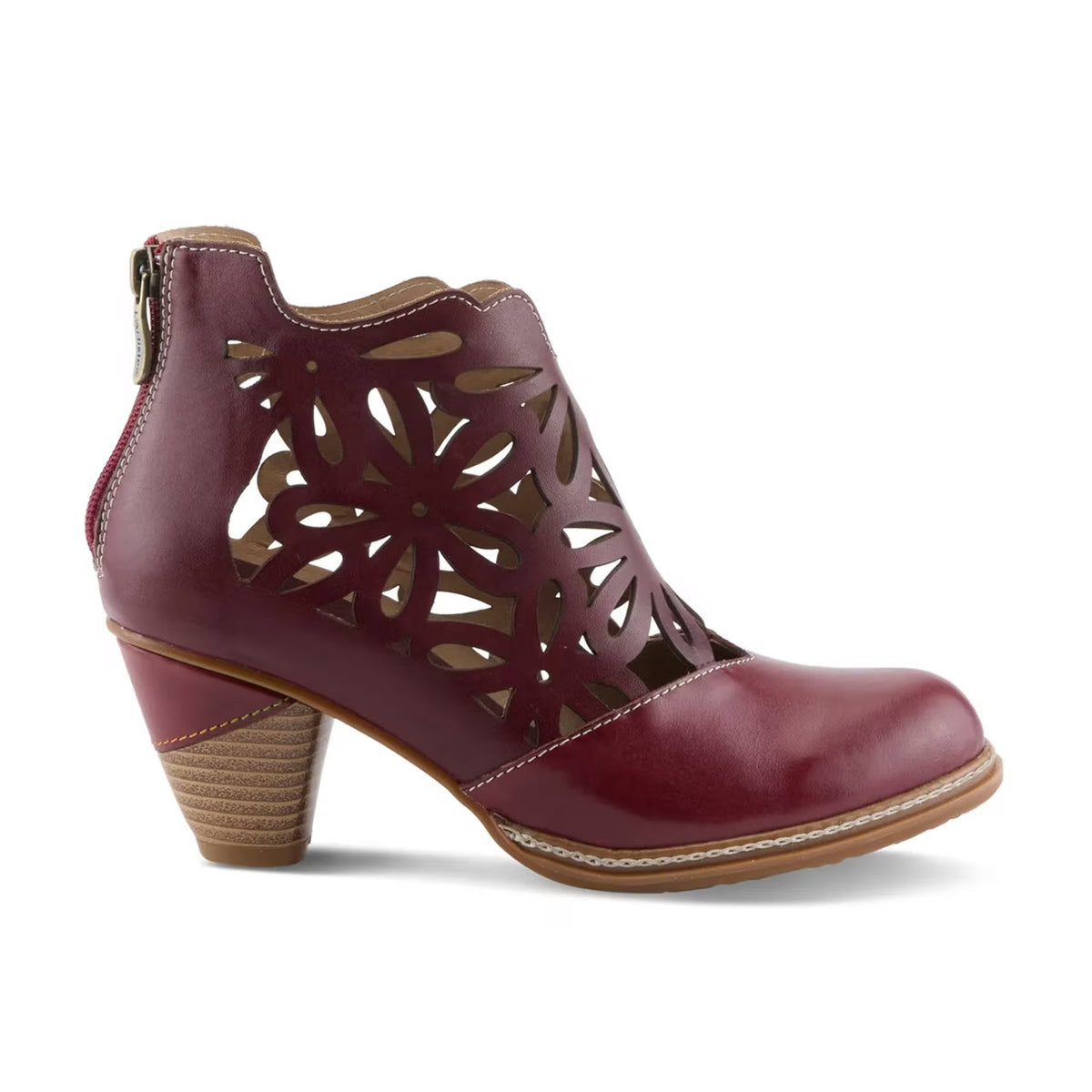 LARTISTE FEELIN FREE PERFORATED BOOTIES BORDEAUX - WOMENS