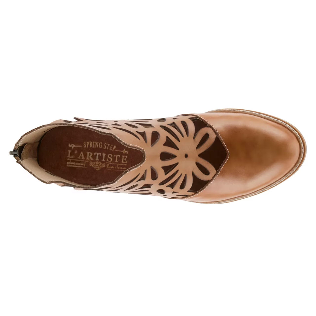 LARTISTE FEELIN FREE PERFORATED BOOTIES TAN - WOMENS