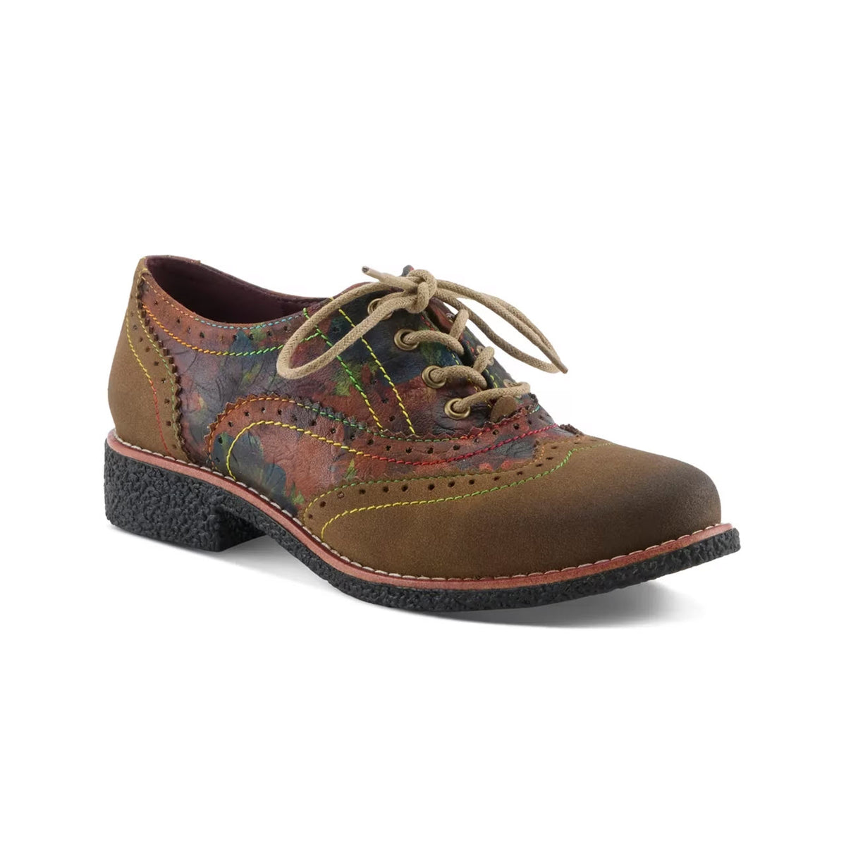 LARTISTE MUGGIASTI VINTY OXFORD OLIVE MULTI - WOMENS