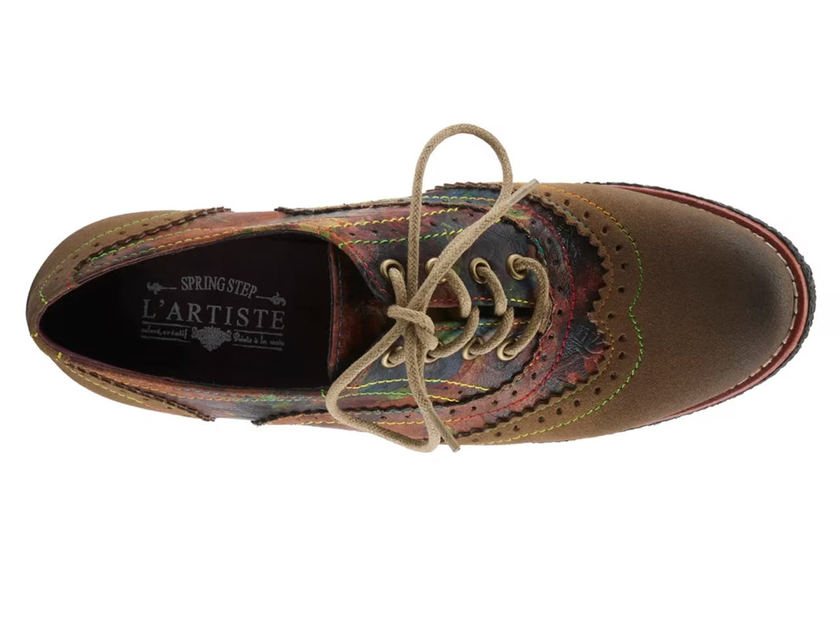 LARTISTE MUGGIASTI VINTY OXFORD OLIVE MULTI - WOMENS