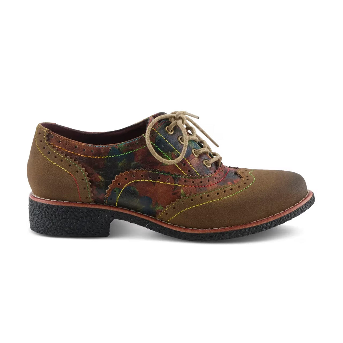 LARTISTE MUGGIASTI VINTY OXFORD OLIVE MULTI - WOMENS
