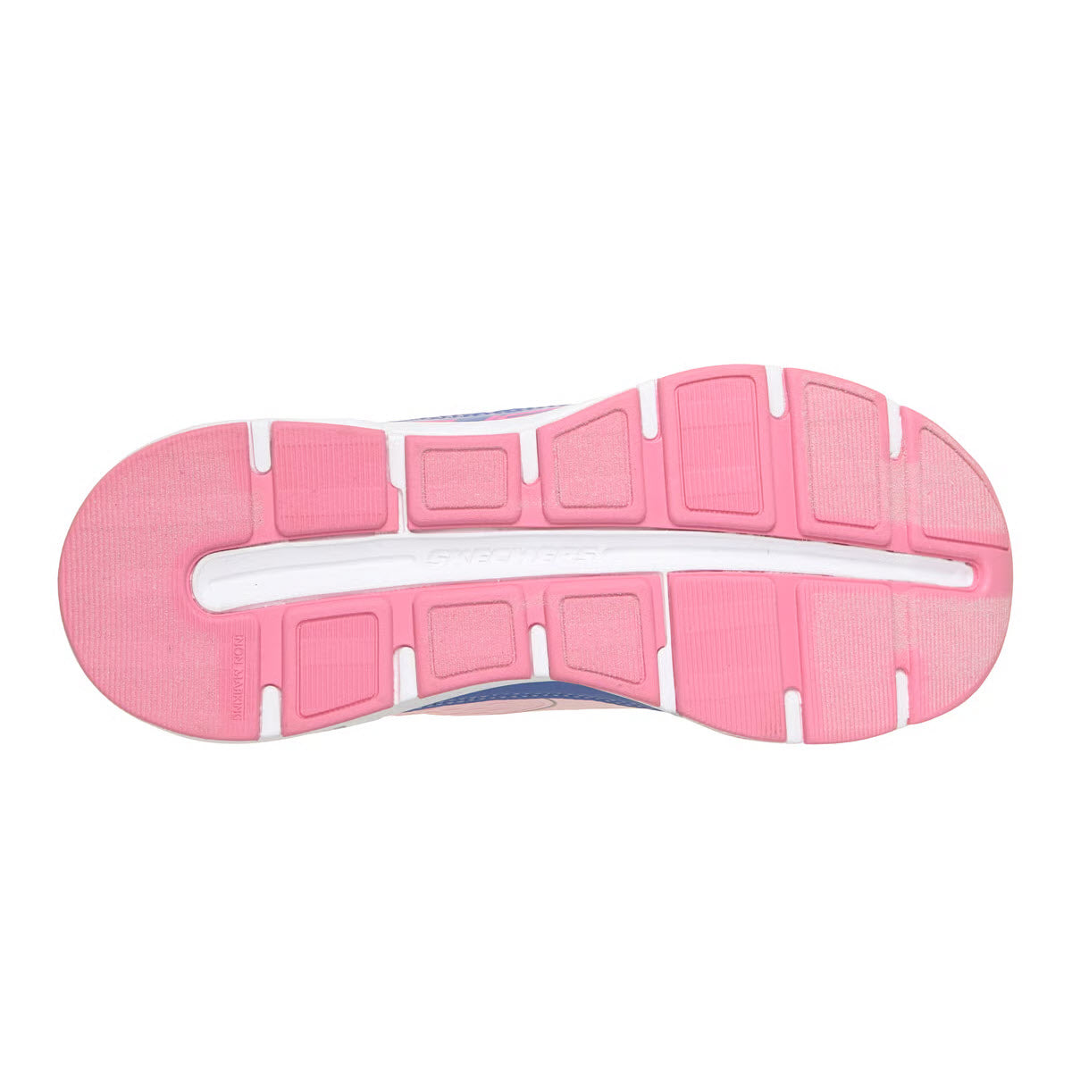 SKECHERS GLIDE STEP SLIP INS GRAY PINK - KIDS