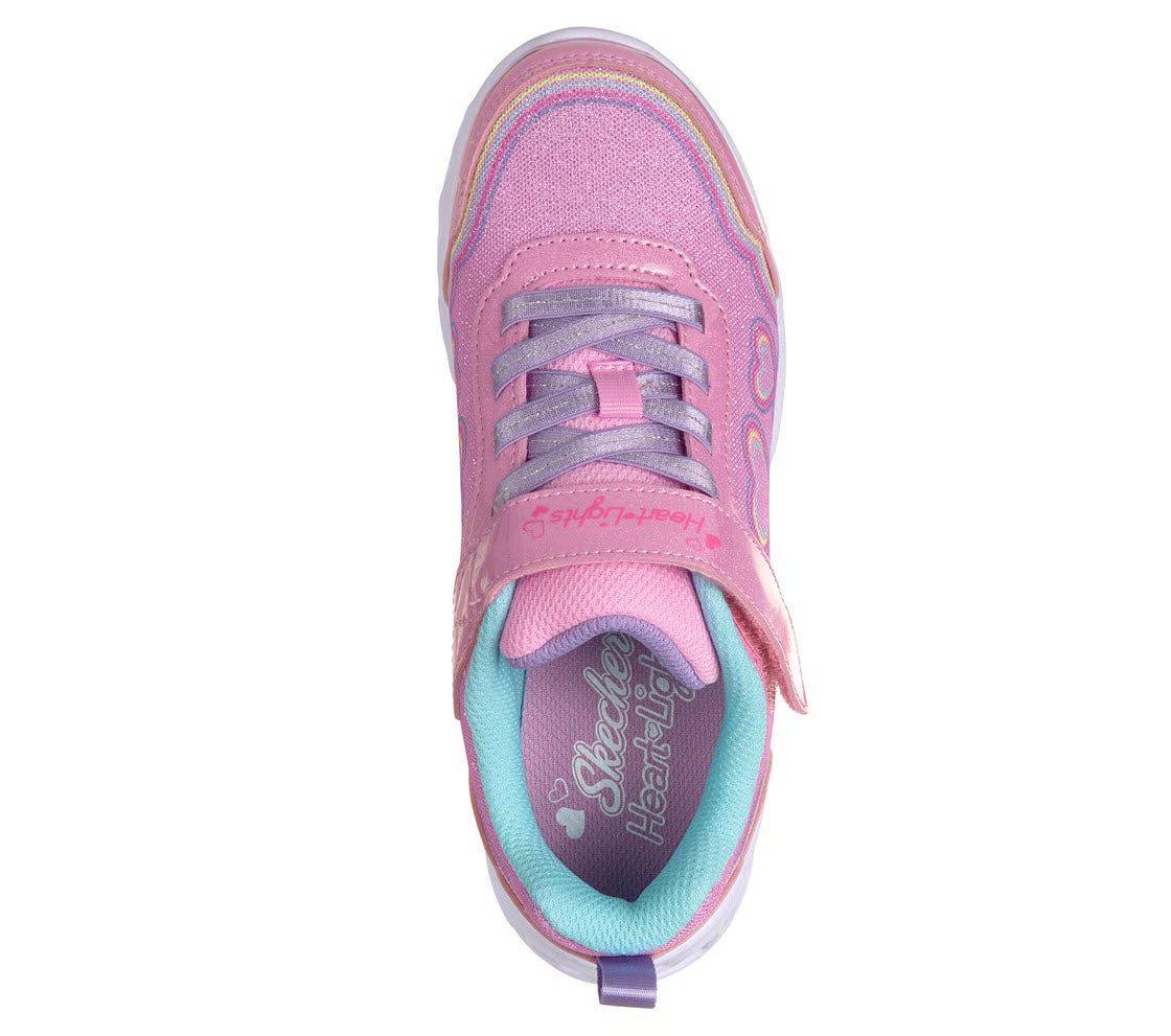 SKECHERS HEART LIGHTS BUBBLE LOVE PINK - KIDS