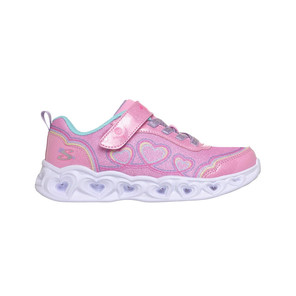 SKECHERS HEART LIGHTS BUBBLE LOVE PINK - KIDS
