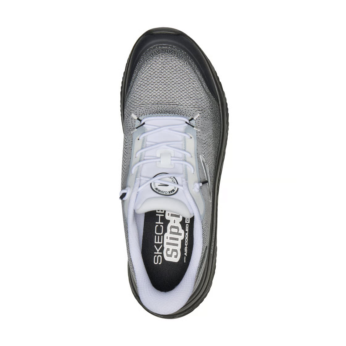 SKECHERS SLIP INS GO WALK MAX CUSHION BLACK/WHITE - MENS