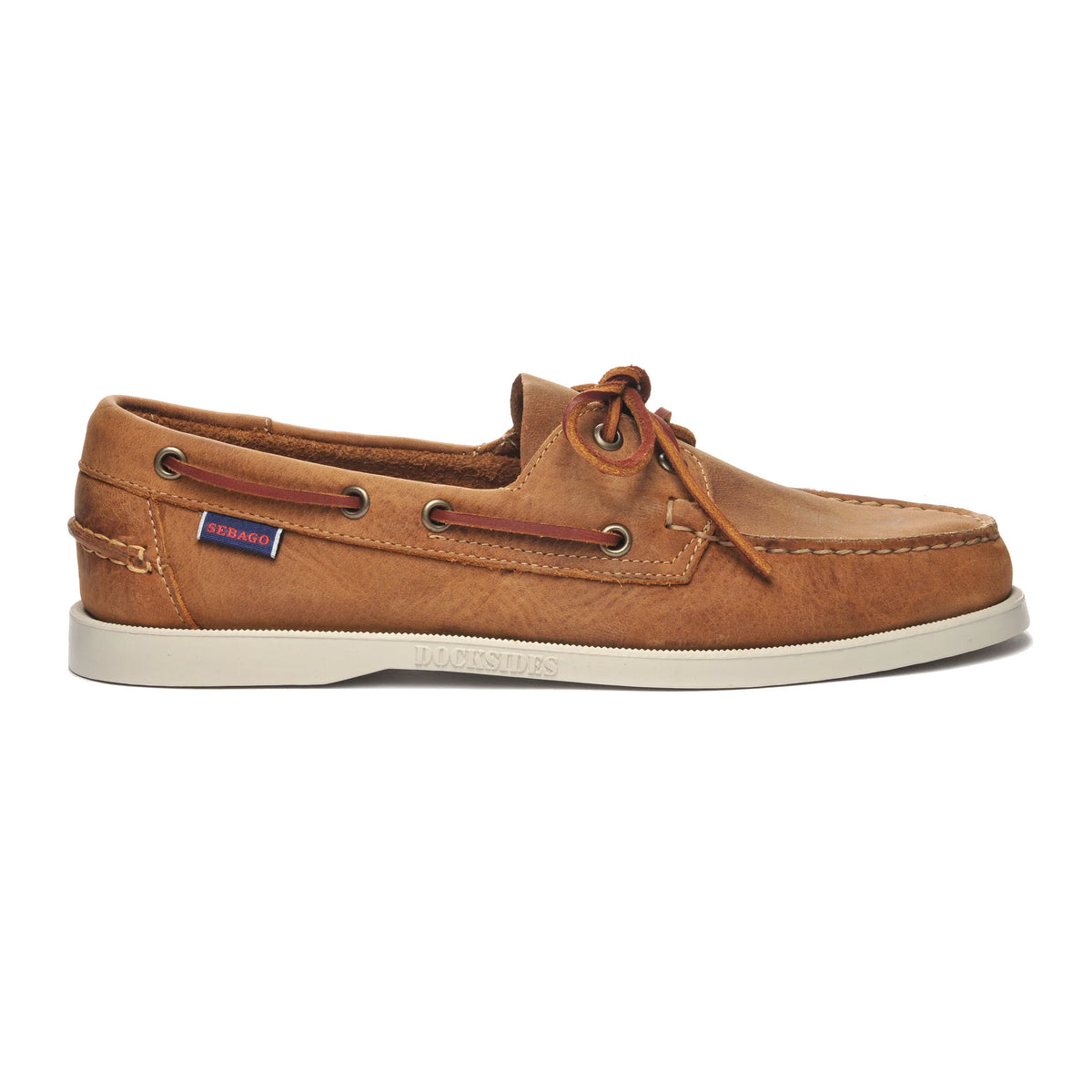 SEBAGO PORTLAND CRAZY H BROWN TAN - MENS