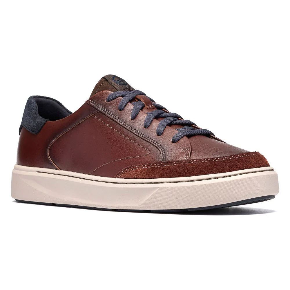 CLARKS CODE C TIE MAHOGANY LEATHER - MENS