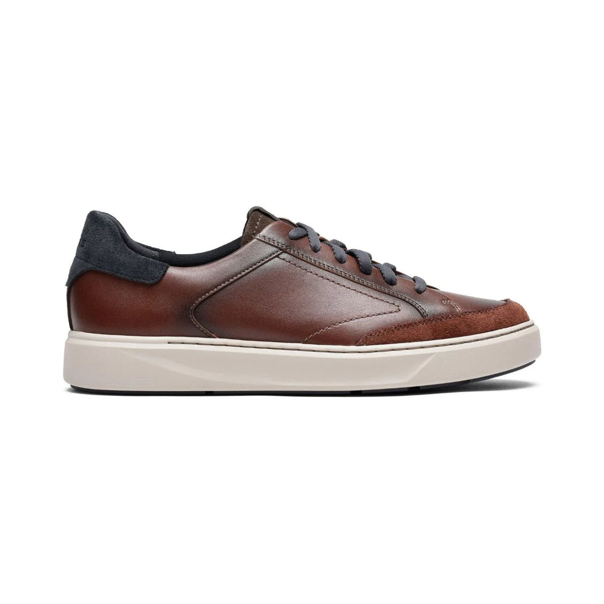 CLARKS CODE C TIE MAHOGANY LEATHER - MENS