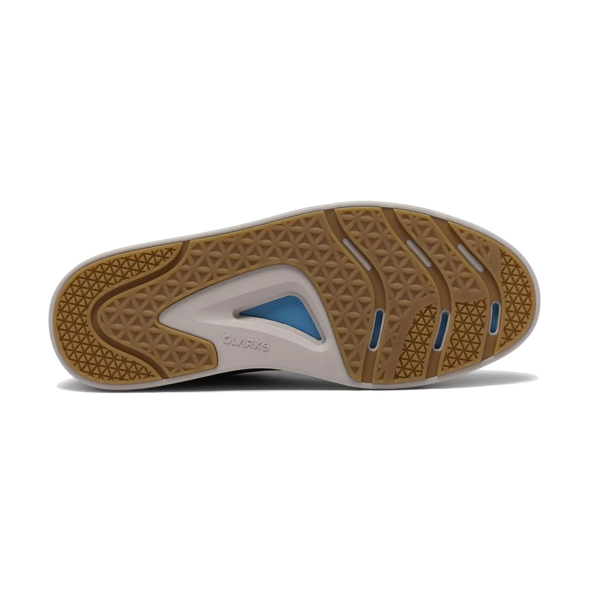 CLARKS CODE C TIE NAVY LEATHER - MENS