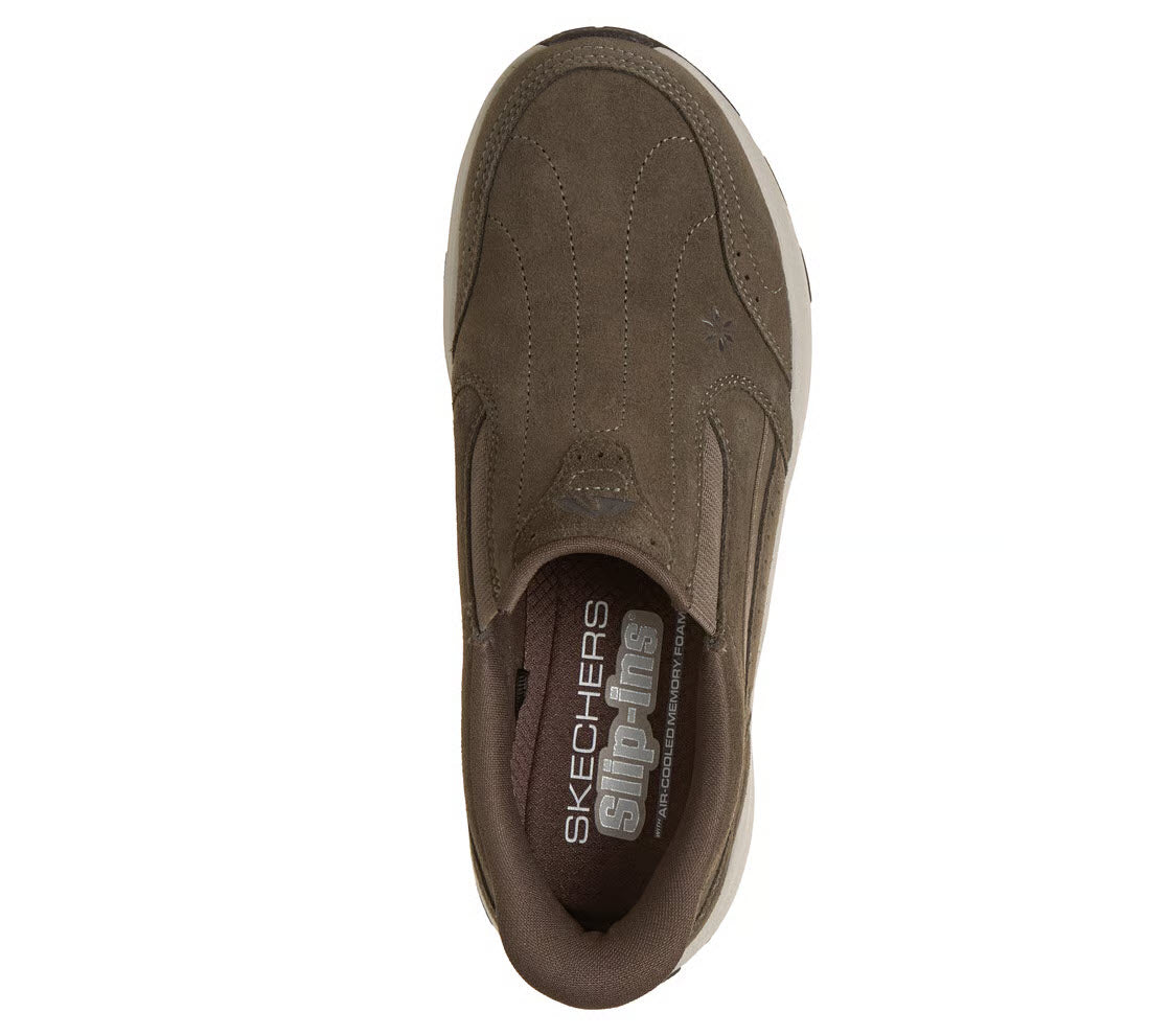 SKECHERS ALTO RANGELEY SLIP ON DARK TAUPE - WOMENS