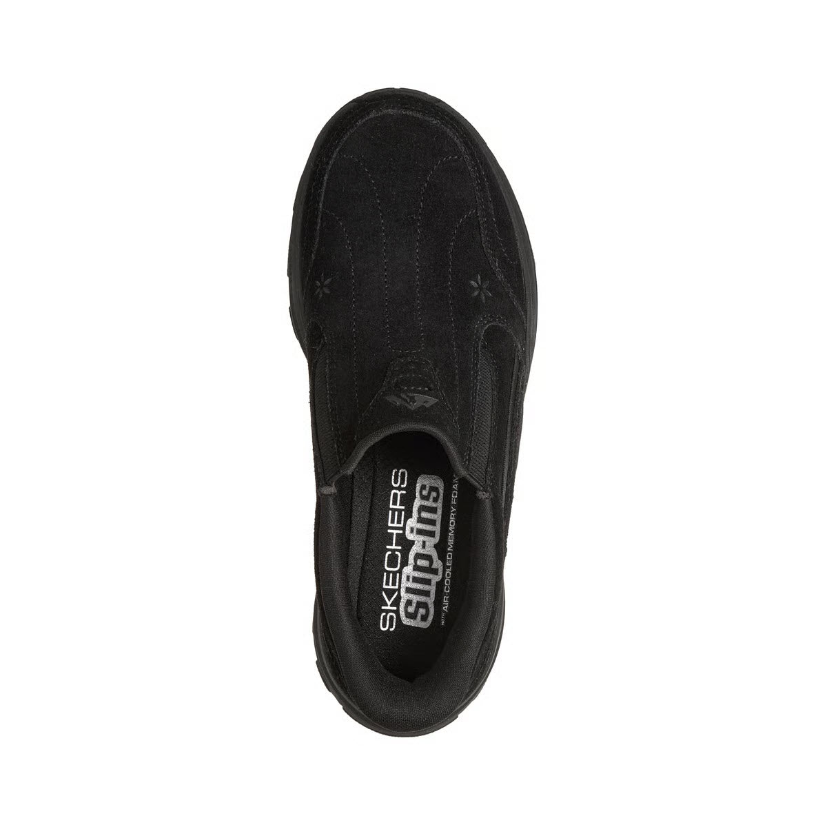 SKECHERS ALTO RANGELEY SLIP ON DARK BLACK - WOMENS