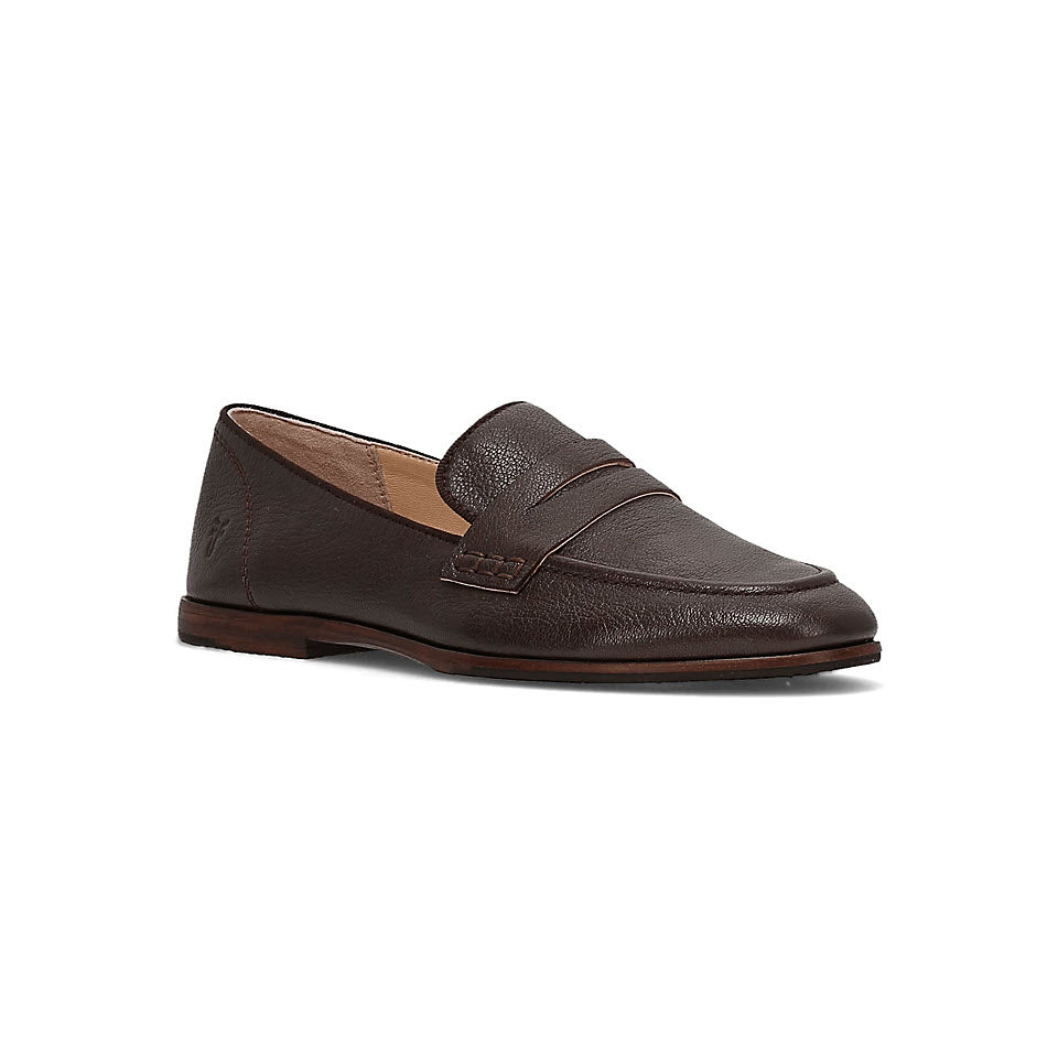 FRYE FAITH LOAFER DARK BROWN - WOMENS