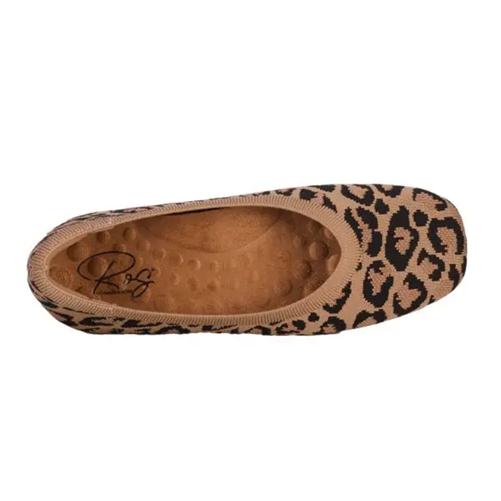 ROS HOMMERSON NIKI KNIT FLAT LEOAPRD PINK - WOMENS