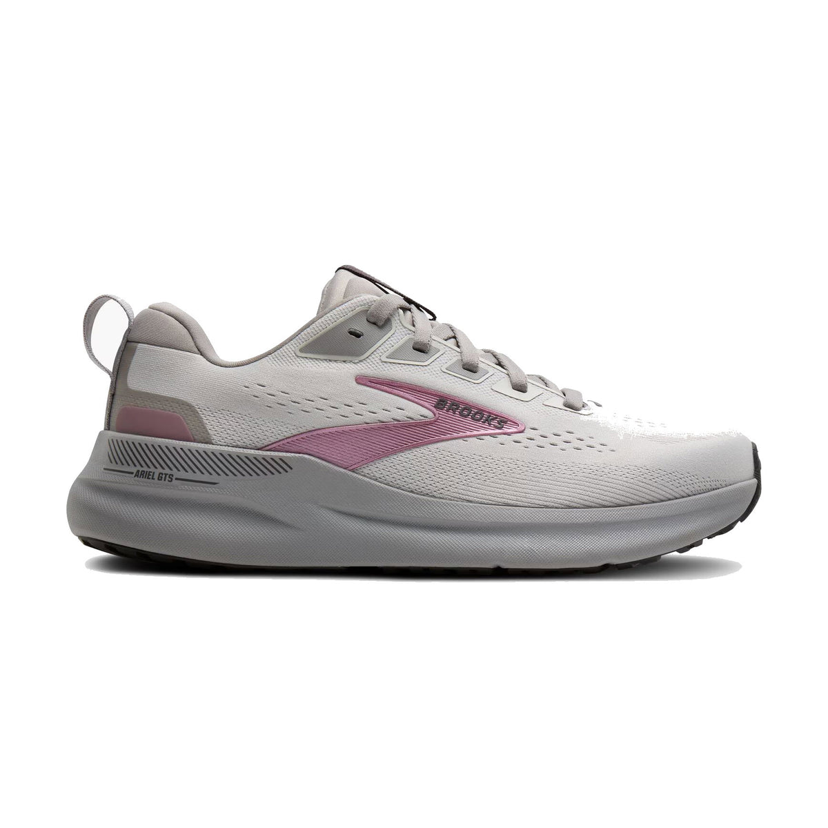 BROOKS ARIEL GTS 26 OYSTER MUSH/ALLOY/PINK - WOMENS