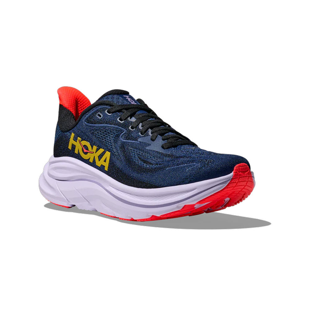 HOKA CLIFTON 10 MIDNIGHT BLUE/STARLIGHT GLOW - WOMENS