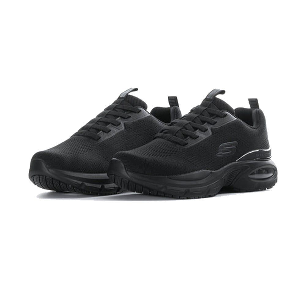 SKECHERS AIR VENTURA SLIP-RESISTANT BLACK - MENS
