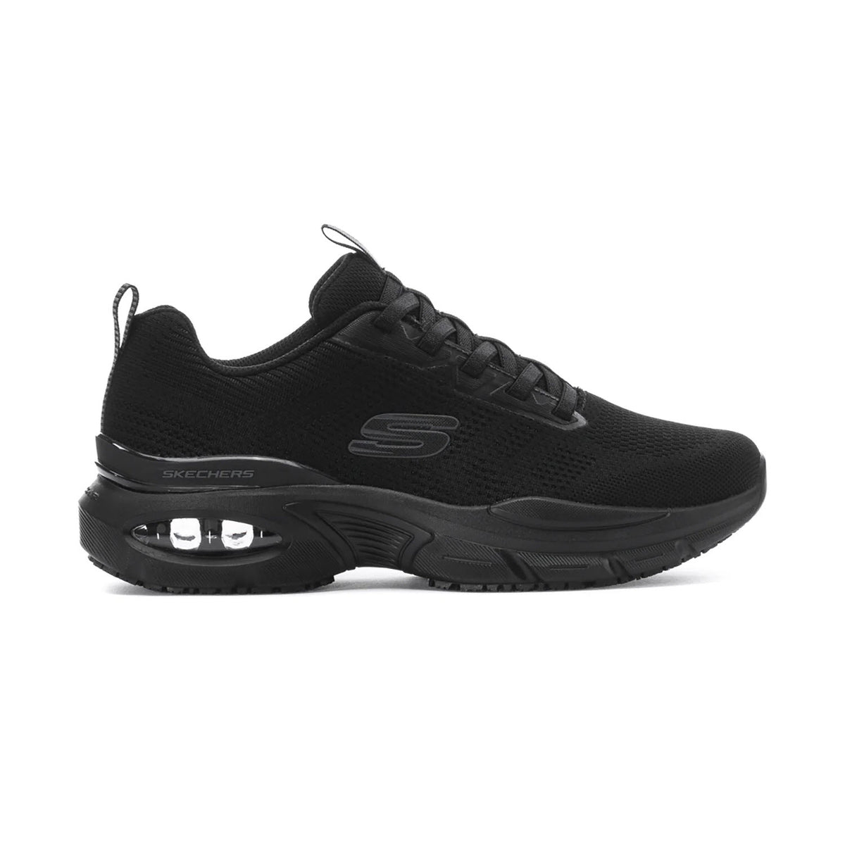 SKECHERS AIR VENTURA SLIP-RESISTANT BLACK - MENS