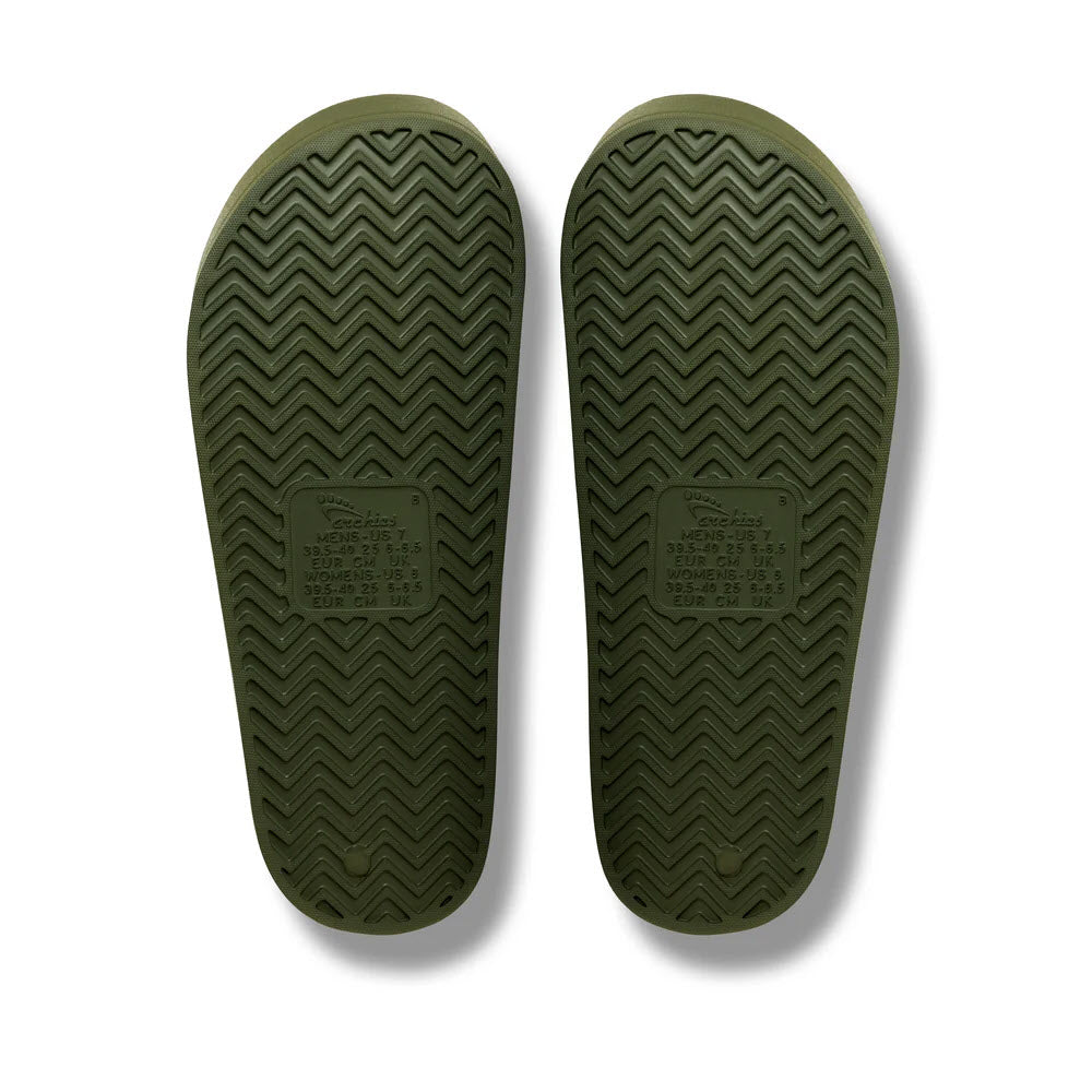 ARCHIES SLIDES CAPRI OLIVE - ADULTS