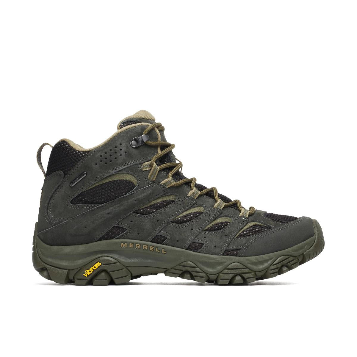 MERRELL MOAB 3 MID WP BLACK/BELUGA - MENS