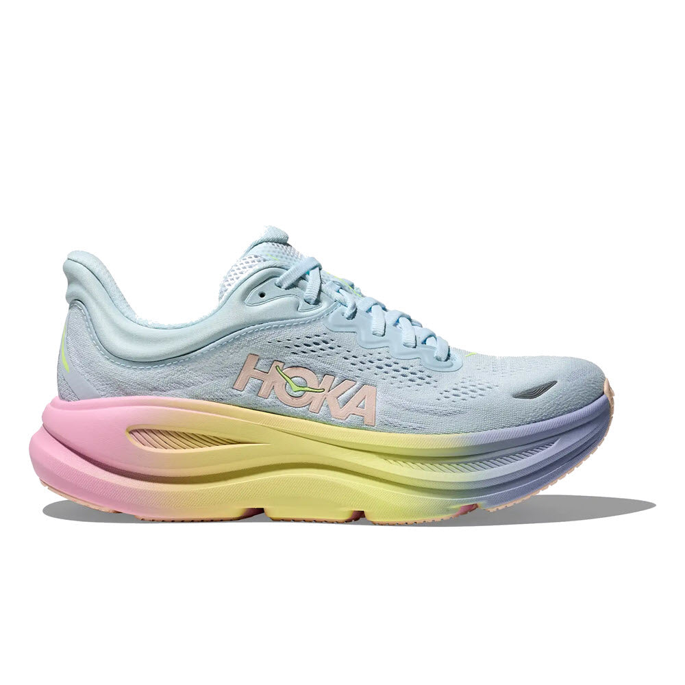 HOKA BONDI 9 GLIMMERING BLUE/OVERCAST - WOMENS