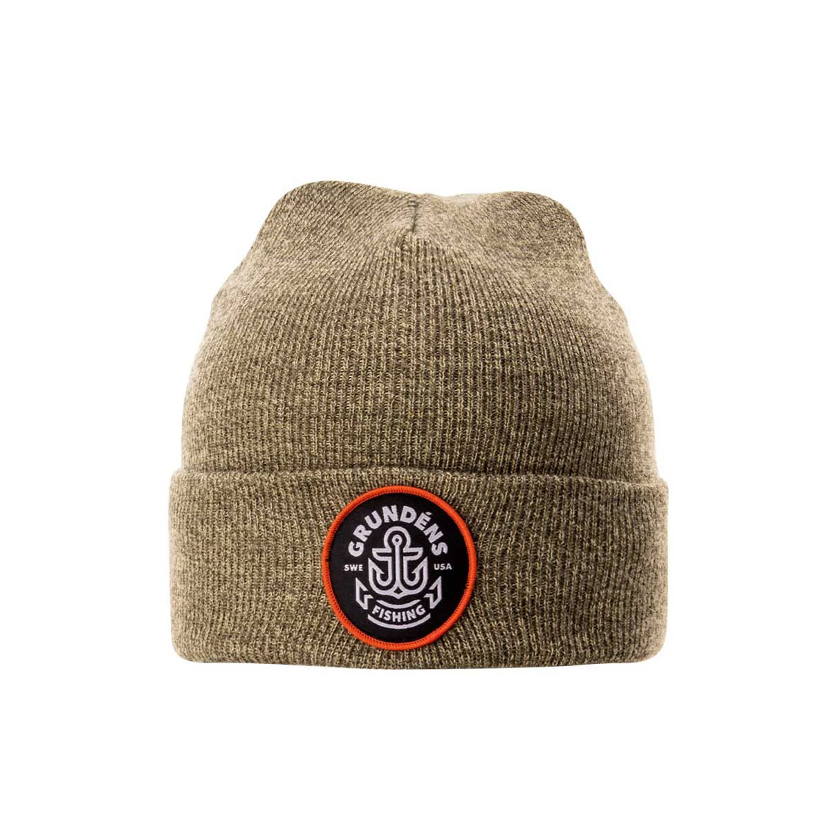 GRUNDENS WATCHHOUSE ANCHOR BEANIE HEATHER LODEN