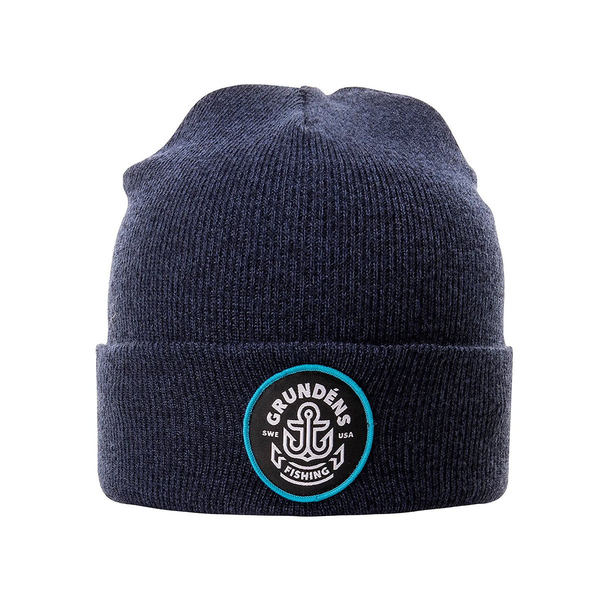 GRUNDENS WATCHHOUSE ANCHOR BEANIE HEATHER LODEN