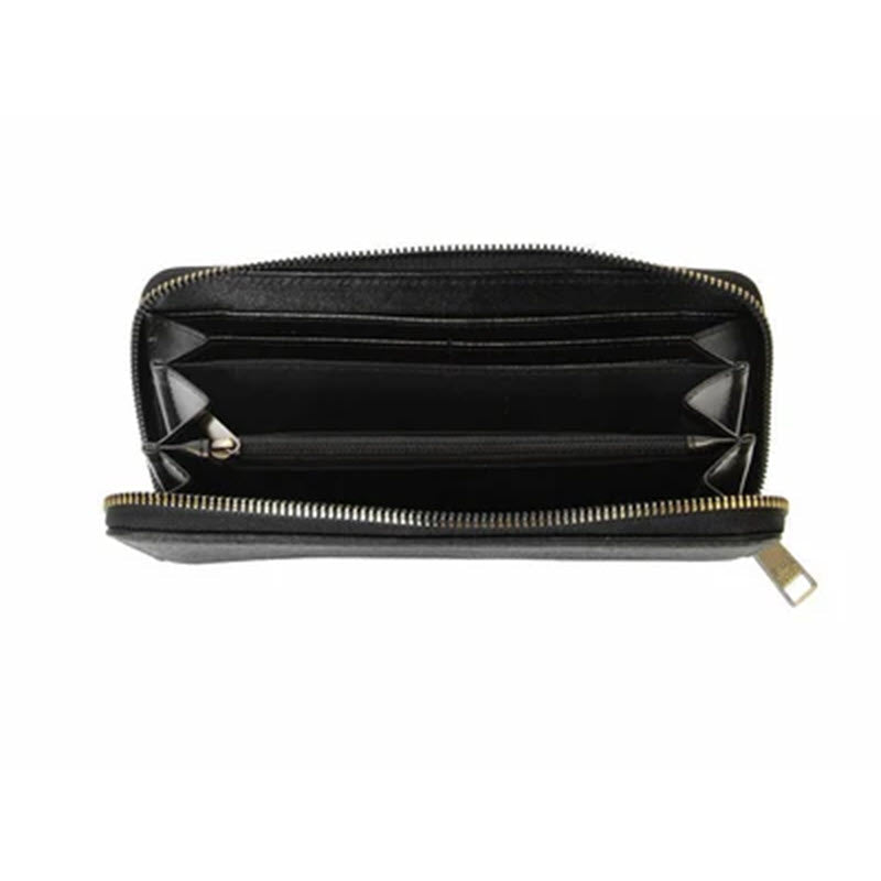 JOY SUSAN RUE ZIP AROUND WALLET WITH WRISTLET BLACK