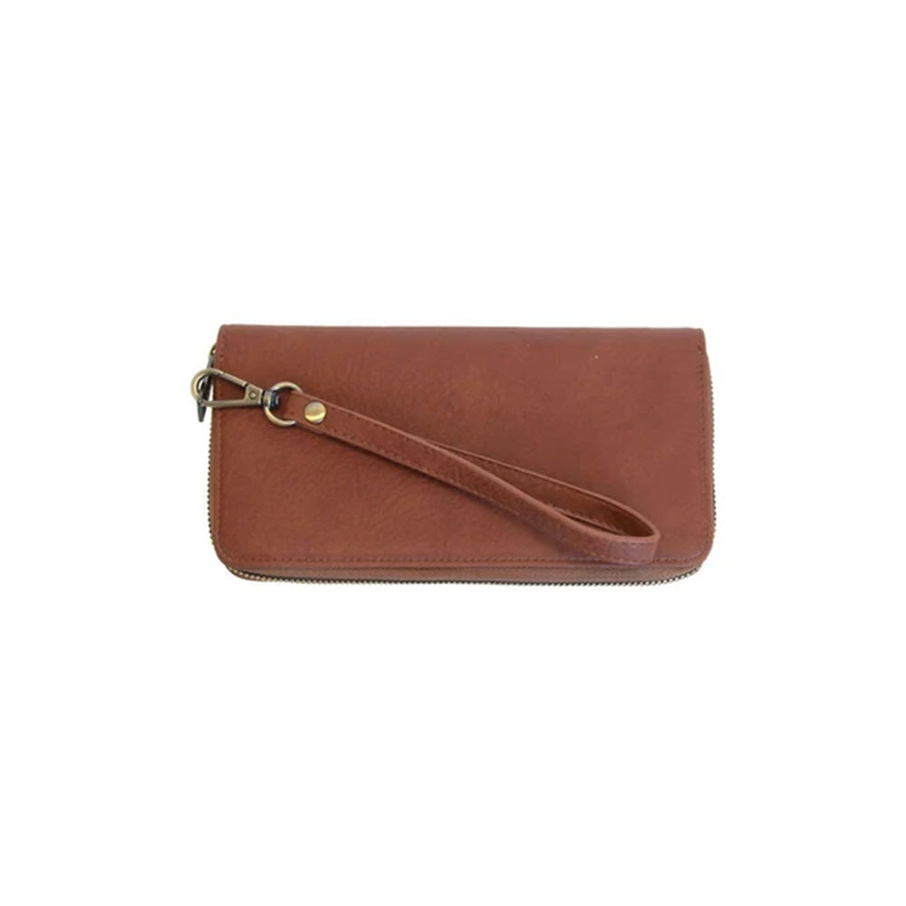 JOY SUSAN RUE ZIP AROIUND WALLET WITH WRISTLET SADDLE