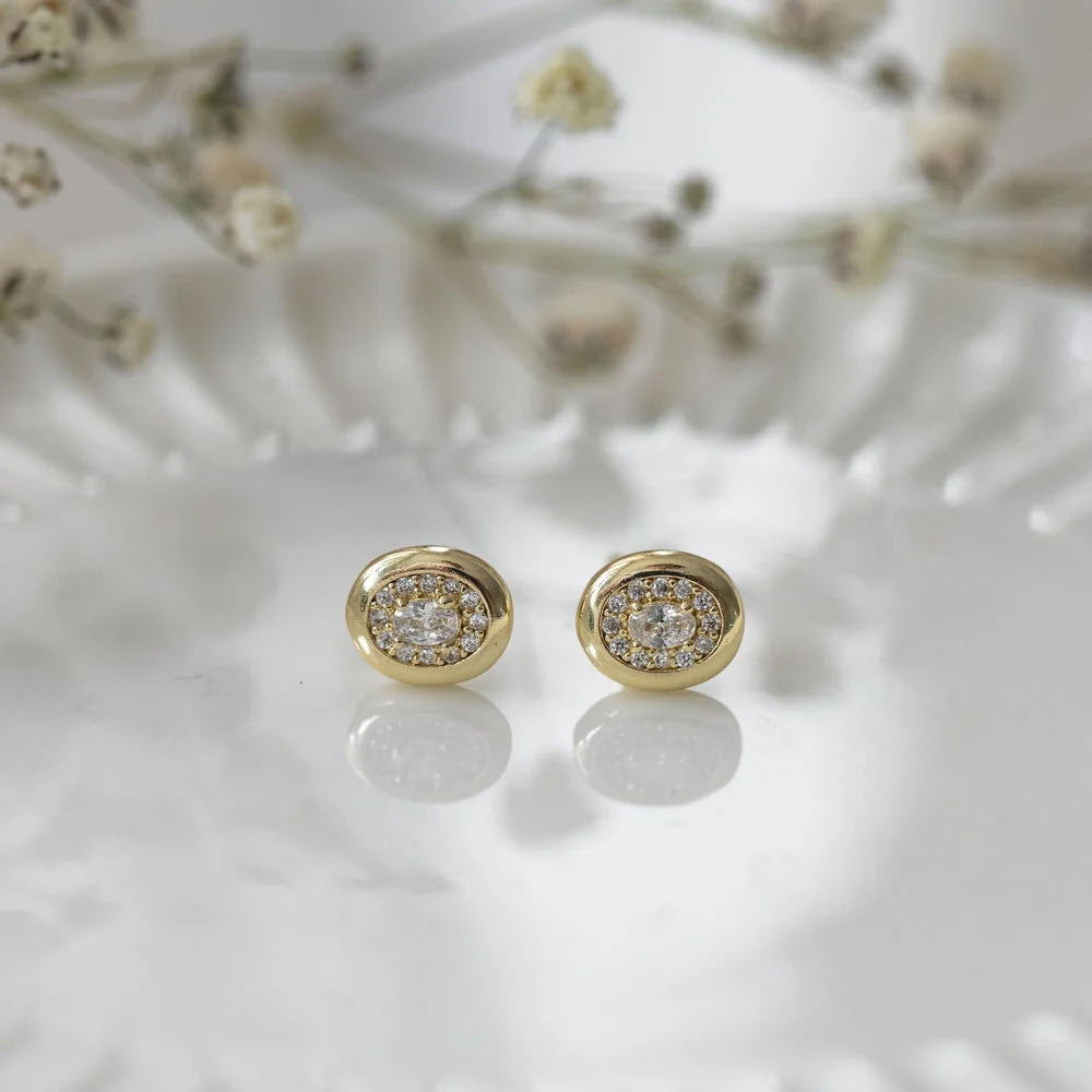 GLEE COLETTE STUD EARRINGS GOLD