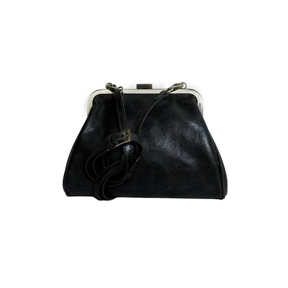 JOY SUSAN ELSA SMALL FRAME CROSSBODY BAG BLACK