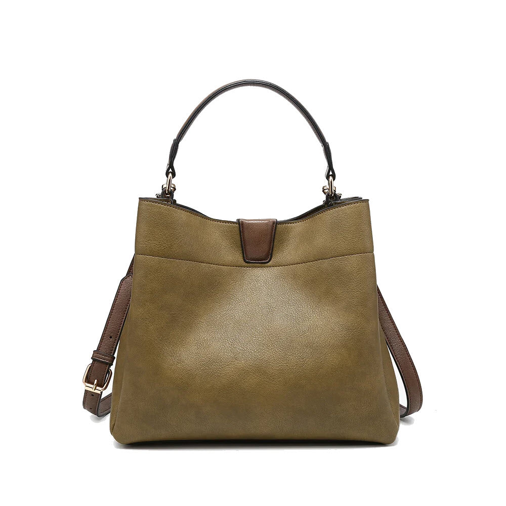 JEN & CO TATI SATCHEL BAG OLIVE