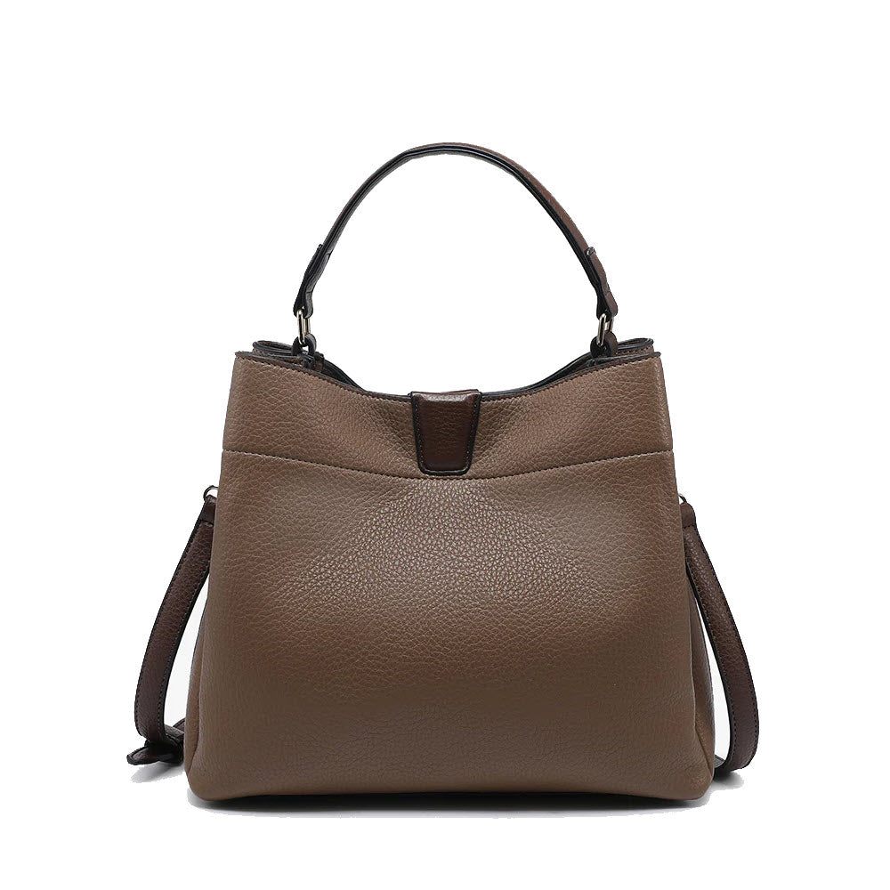 JEN & CO TATI SATCHEL BAG ASH BROWN