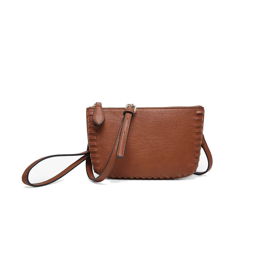 JEN & CO BONNIE CLUTCH/CROSSBODY BAG BRICK