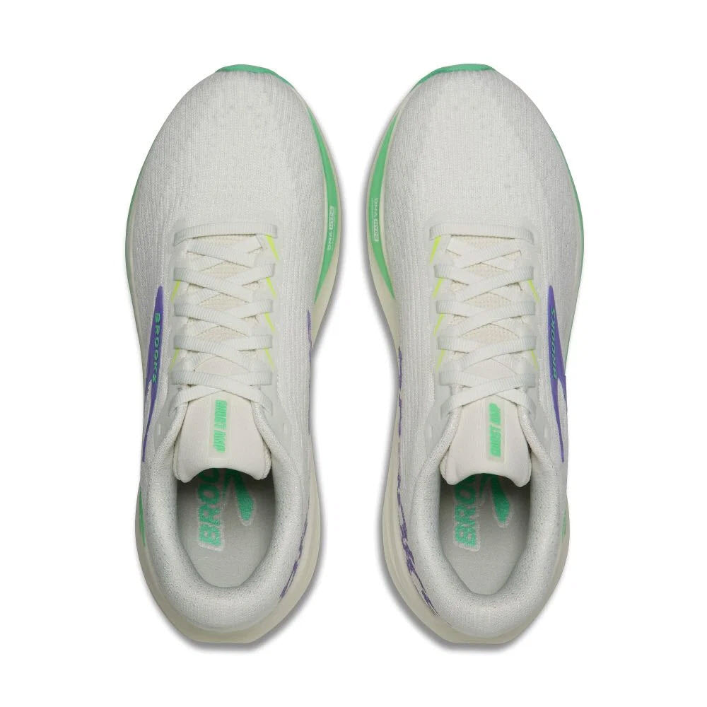 BROOKS GHOST AMP GREY/GREY/PARADISE - WOMENS