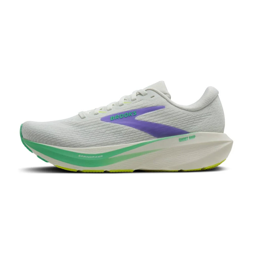 BROOKS GHOST AMP GREY/GREY/PARADISE - WOMENS