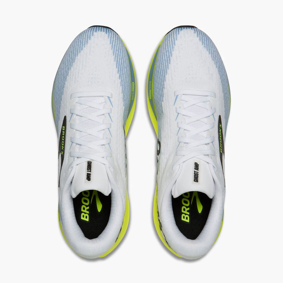 BROOKS GHOST AMP WHITE/BLUE/NIGHTLIFE - MENS