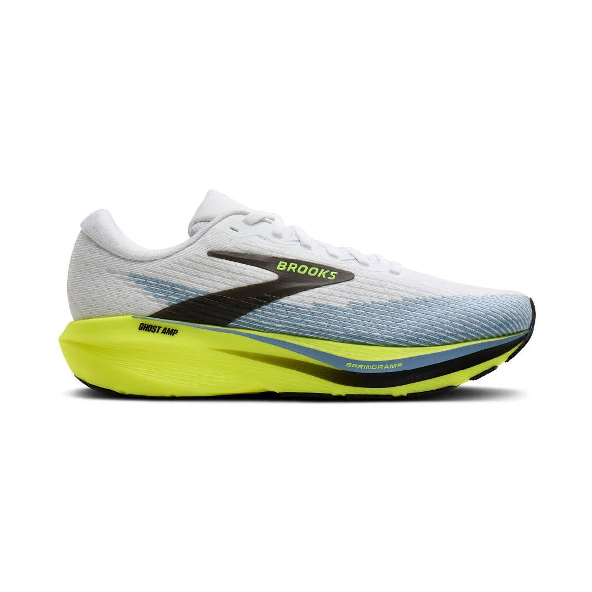 BROOKS GHOST AMP WHITE/BLUE/NIGHTLIFE - MENS