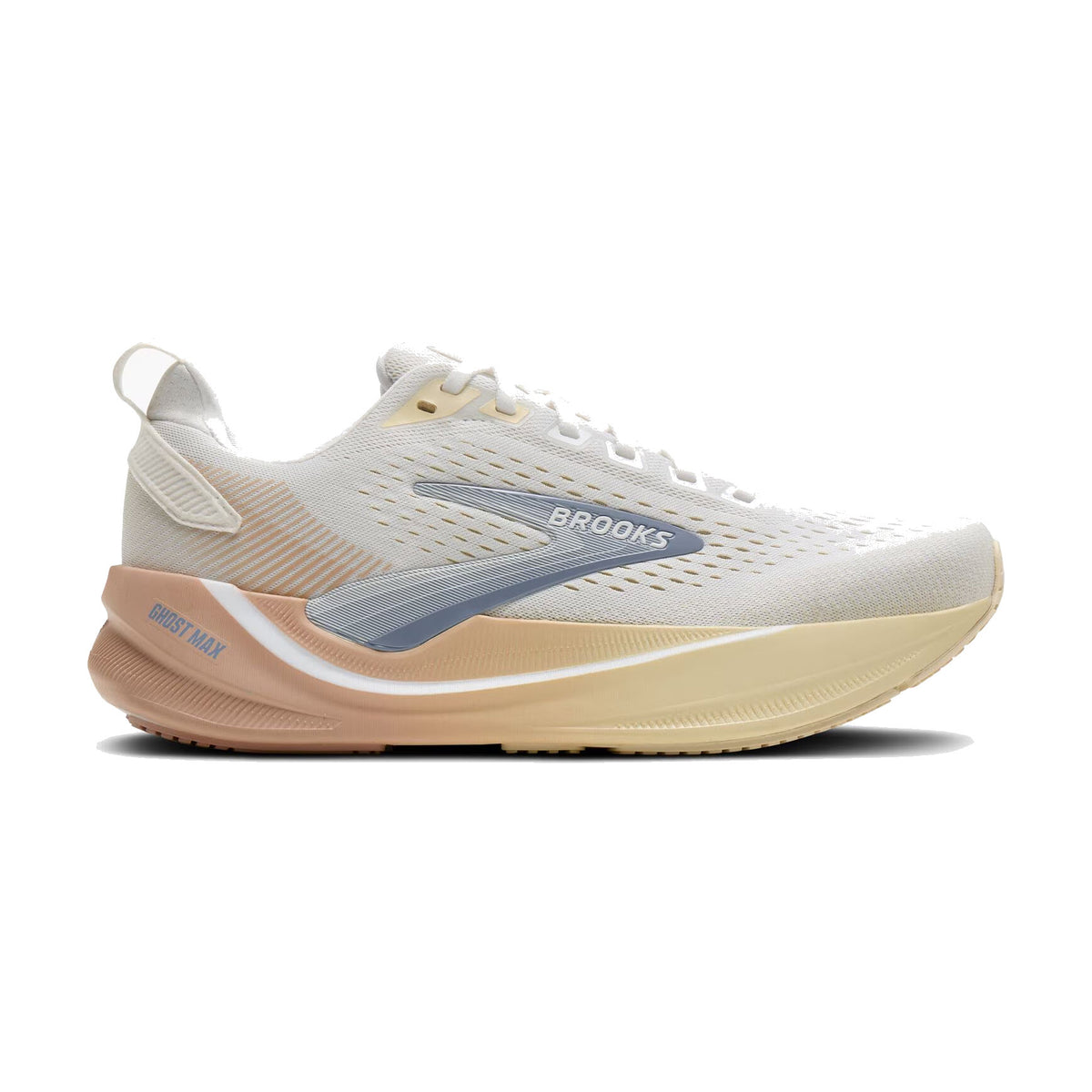 BROOKS GHOST MAX 4 WHITE/ROSE/RUTABAGA - WOMENS