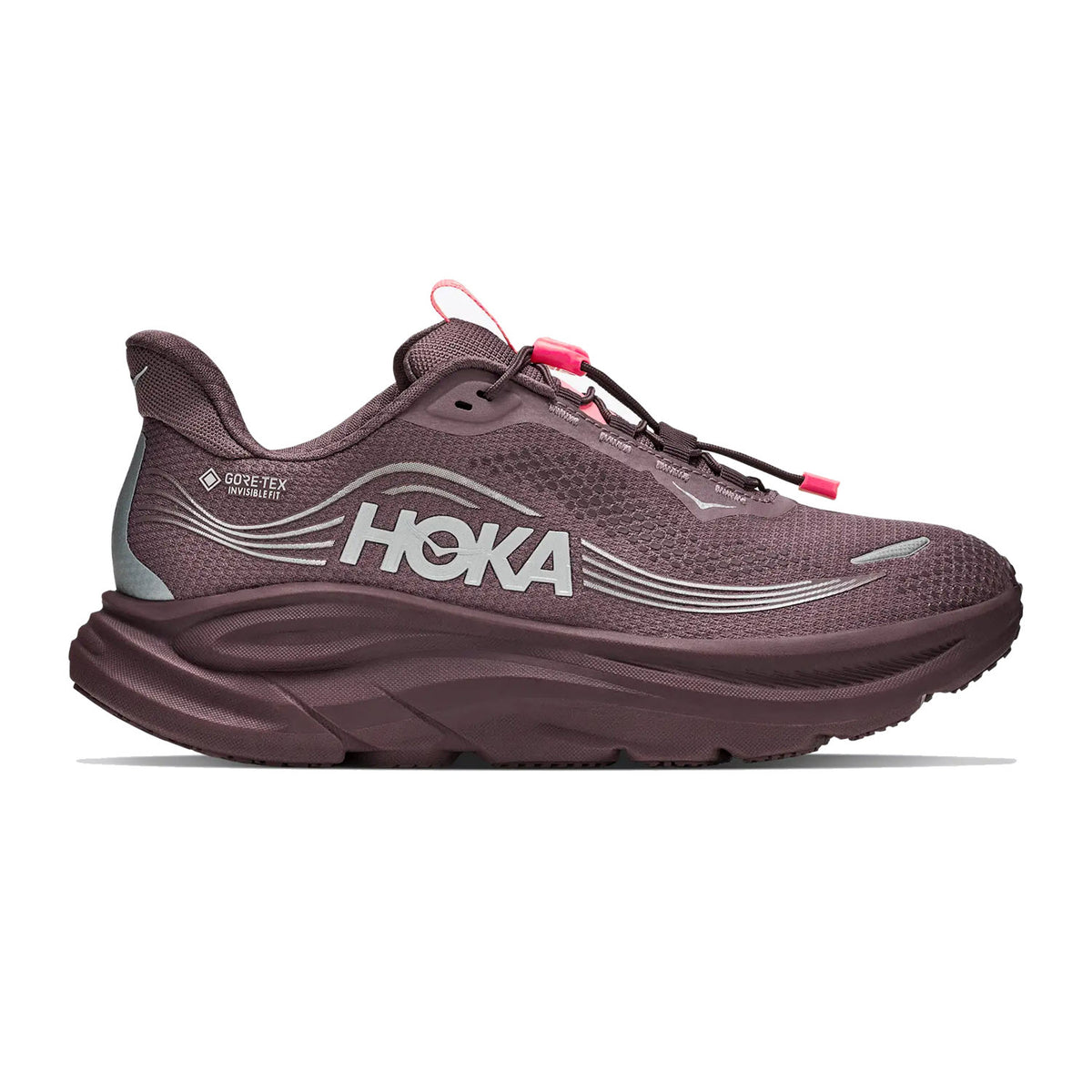 HOKA CLIFTON 11 GTX SMOKEY QUARTZ/DEEP MAUVE - WOMENS