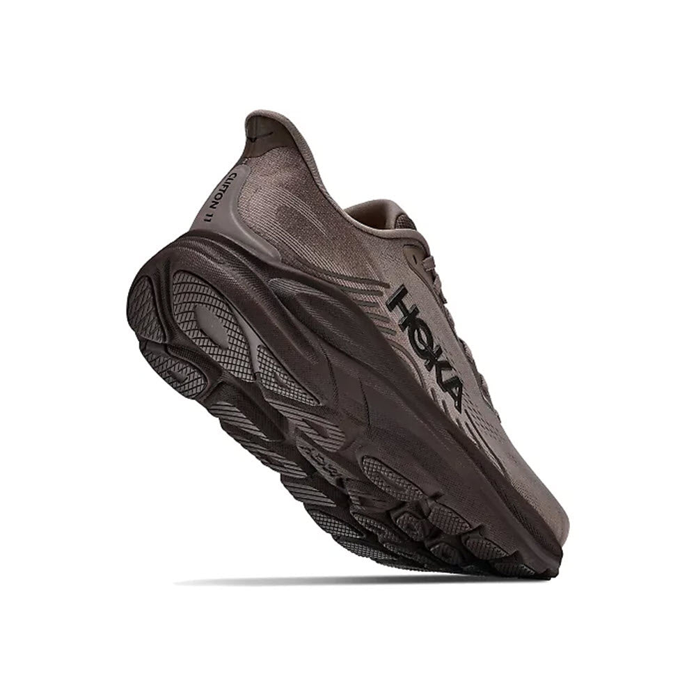 HOKA CLIFTON 11 BOULDER GREY/PEBBLE GREY - MENS