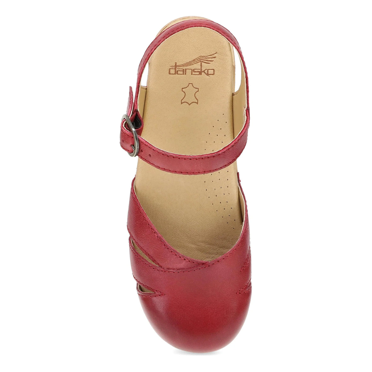 DANSKO MARGRETA MARY JANE CLOG RED - WOMENS