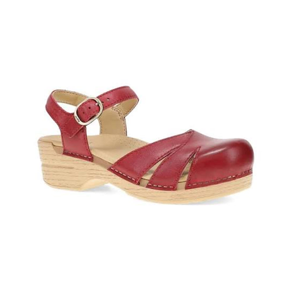 DANSKO MARGRETA MARY JANE CLOG RED - WOMENS