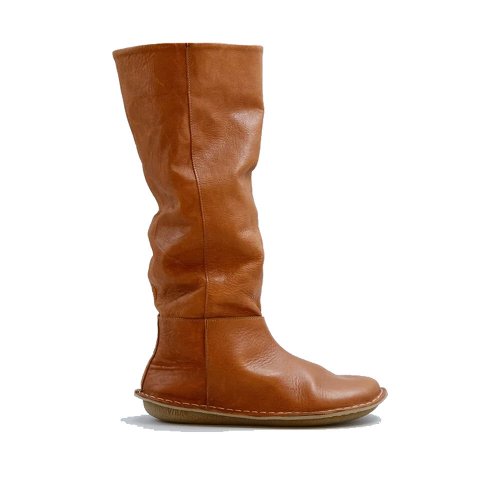 VIBAE WOODSTOCK BOOT LEATHER COGNAC BROWN - WOMENS