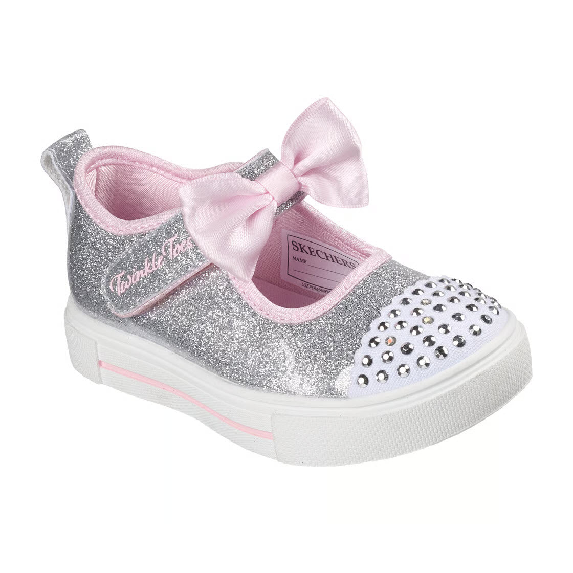 SKECHERS TWINKLE SPARKS PRECIOUS JANE SILVER - KIDS