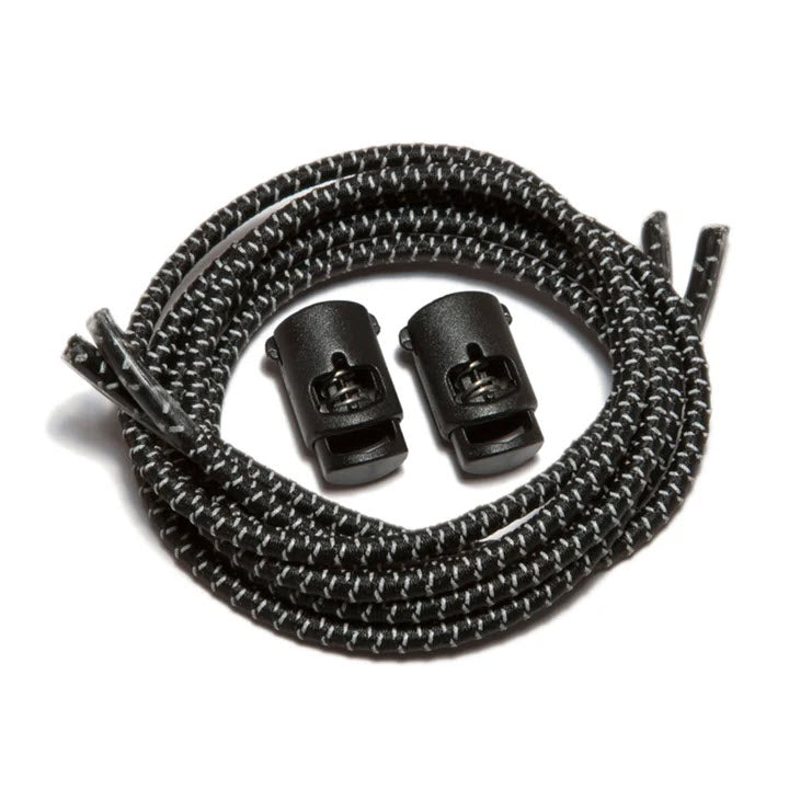 IBUNGEE SPEED LACES 38" BLACK REFLECTIVE